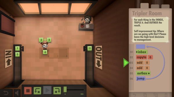 Игра Human Resource Machine, скриншот