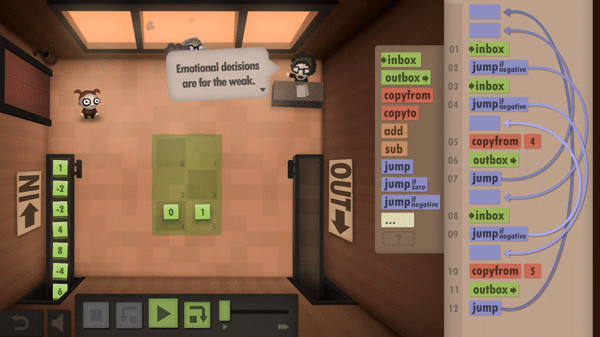 Игра Human Resource Machine, скриншот