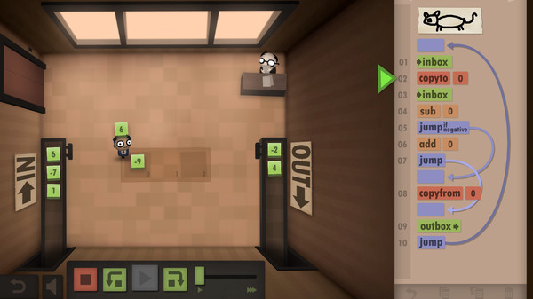 Игра Human Resource Machine, скриншот