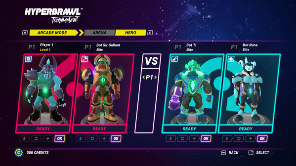Игра HyperBrawl Tournament - Warrior Founder Pack, скриншот