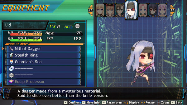 Игра Hyperdevotion Noire: Ultimate Lid Set, скриншот