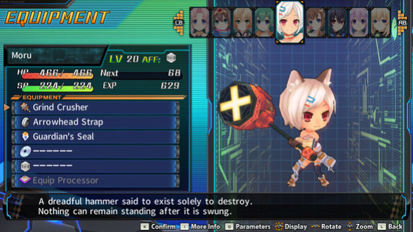 Игра Hyperdevotion Noire: Ultimate Moru Set, скриншот