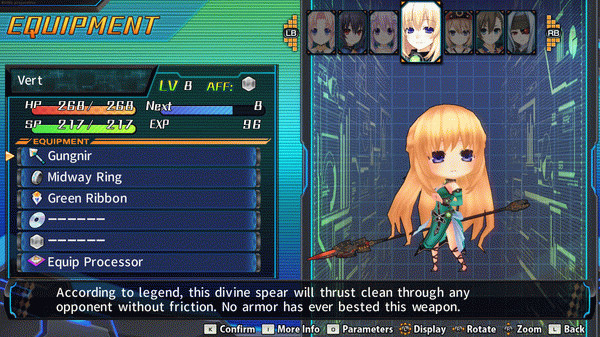 Игра Hyperdevotion Noire: Ultimate Vert Set, скриншот