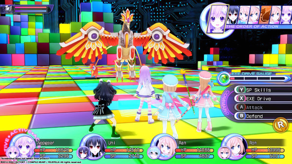 Игра Hyperdimension Neptunia Re;Birth2: Sisters Generation, скриншот