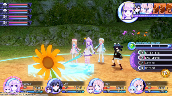 Игра Hyperdimension Neptunia Re;Birth2: Sisters Generation, скриншот