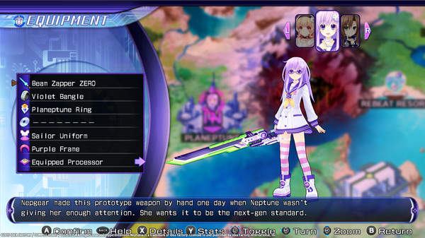 Игра Hyperdimension Neptunia Re;Birth2: Sisters Generation, скриншот