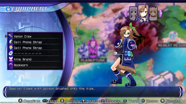 Игра Hyperdimension Neptunia Re;Birth2: Sisters Generation, скриншот