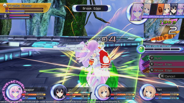 Игра Hyperdimension Neptunia Re;Birth2: Sisters Generation, скриншот