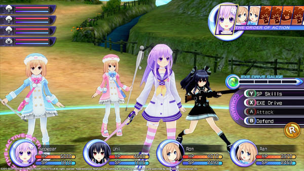 Игра Hyperdimension Neptunia Re;Birth2: Sisters Generation, скриншот