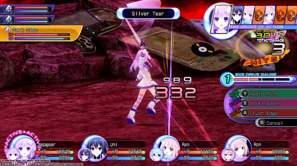 Игра Hyperdimension Neptunia Re;Birth2: Sisters Generation, скриншот