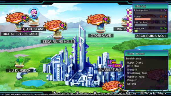 Игра Hyperdimension Neptunia Re;Birth3 Giant Island, скриншот