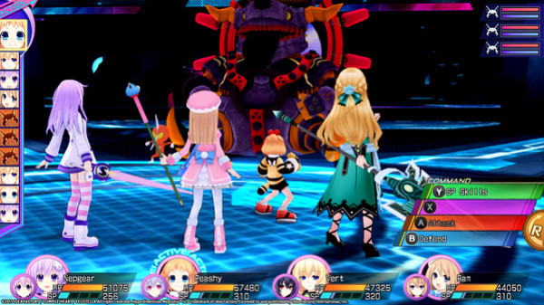 Игра Hyperdimension Neptunia Re;Birth3 Survival Mode, скриншот