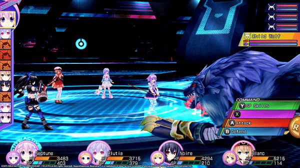 Игра Hyperdimension Neptunia Re;Birth3 Survival Mode, скриншот