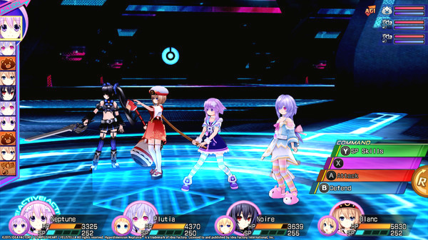 Игра Hyperdimension Neptunia Re;Birth3 Survival Mode, скриншот