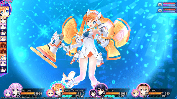 Игра Hyperdimension Neptunia Re;Birth3 Uzume Battle Entry, скриншот