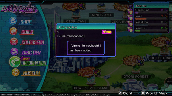 Игра Hyperdimension Neptunia Re;Birth3 Uzume Battle Entry, скриншот