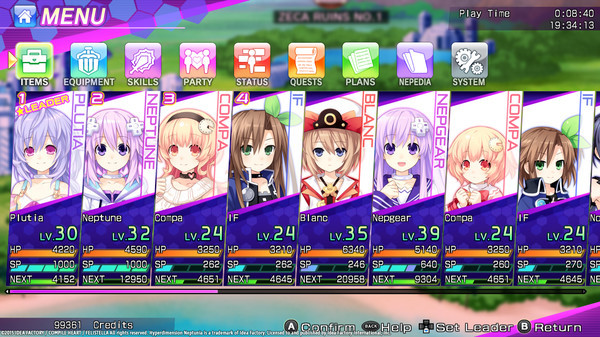 Игра Hyperdimension Neptunia Re;Birth3 V Generation, скриншот