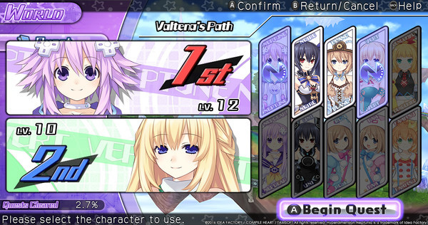 Игра Hyperdimension Neptunia U: Action Unleashed, скриншот