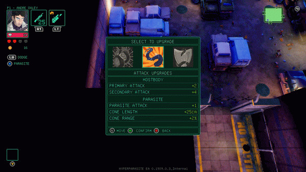 Игра HyperParasite, скриншот