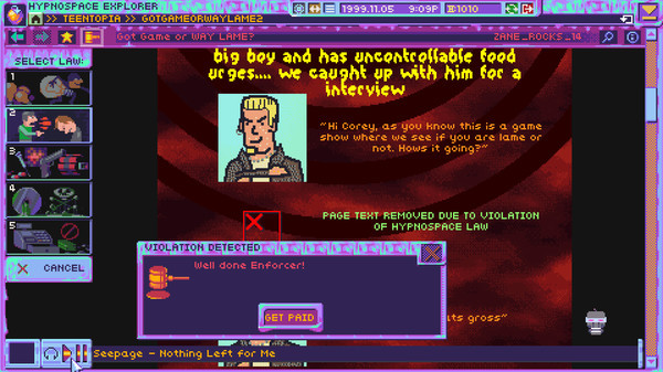 Игра Hypnospace Outlaw, скриншот