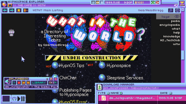 Игра Hypnospace Outlaw, скриншот