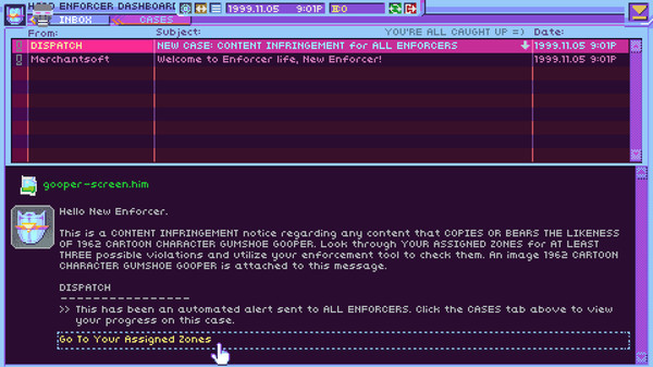 Игра Hypnospace Outlaw, скриншот