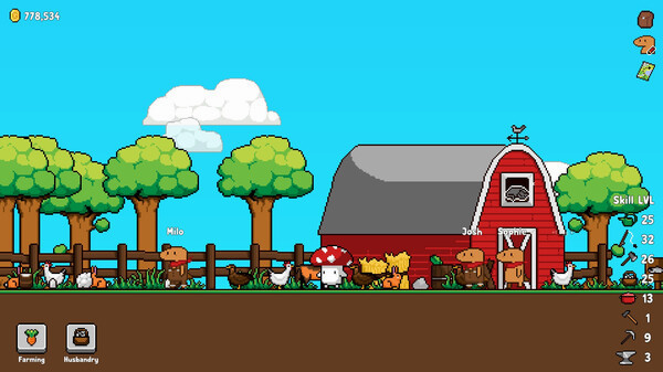 Игра Idle Fields, скриншот