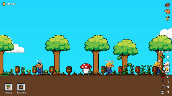 Игра Idle Fields, скриншот