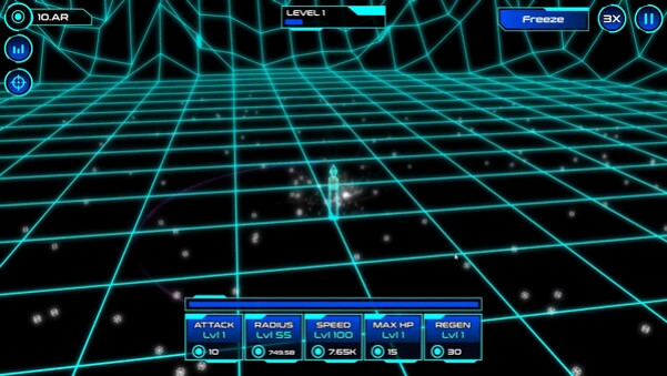Игра Idle Geometry Defense, скриншот