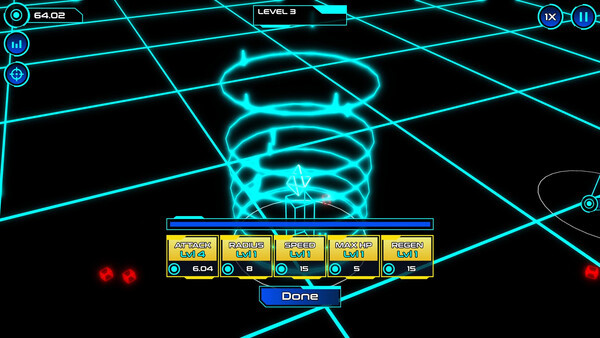 Игра Idle Geometry Defense, скриншот