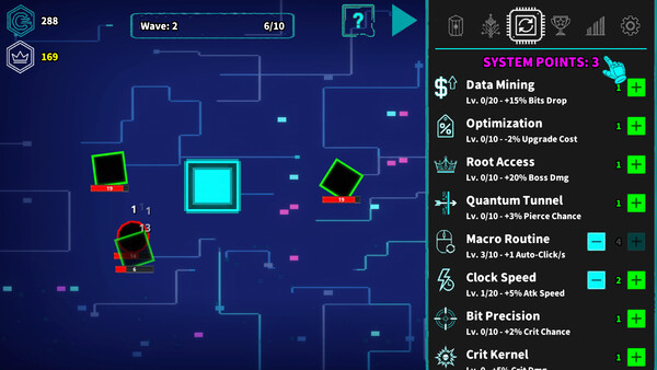 Игра Idle Protocol, скриншот