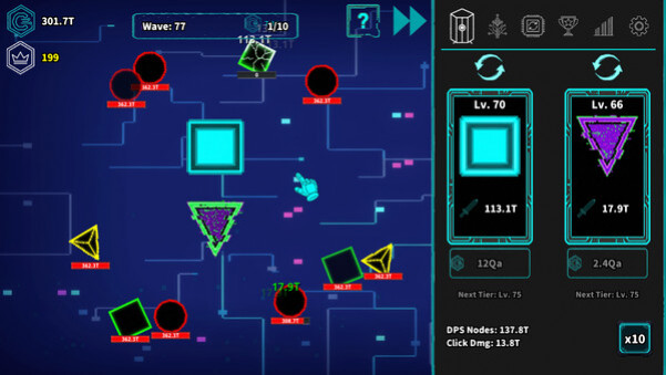 Игра Idle Protocol, скриншот