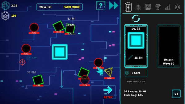 Игра Idle Protocol, скриншот