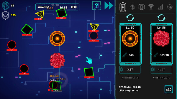 Игра Idle Protocol, скриншот