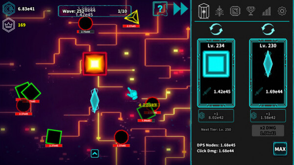 Игра Idle Protocol, скриншот