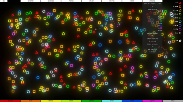Игра Idle Shapes, скриншот