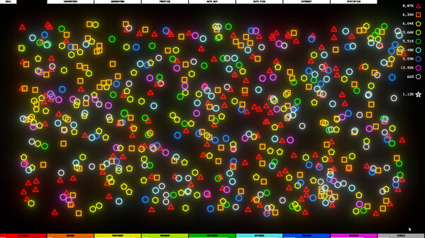 Игра Idle Shapes, скриншот