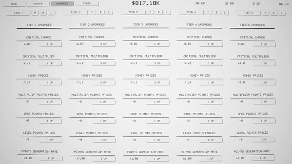Игра Idle Tiers, скриншот