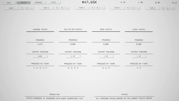 Игра Idle Tiers, скриншот