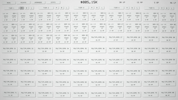 Игра Idle Tiers, скриншот