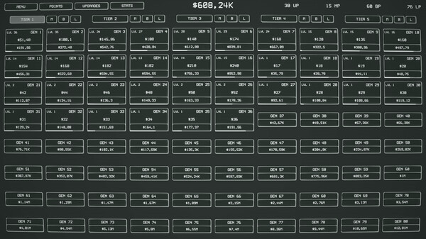 Игра Idle Tiers, скриншот