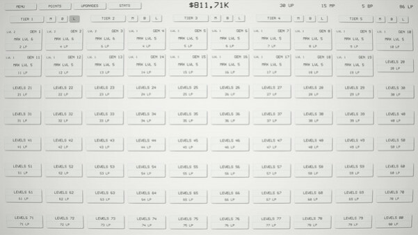Игра Idle Tiers, скриншот