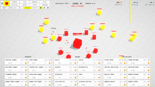 Игра Idle Towers, скриншот