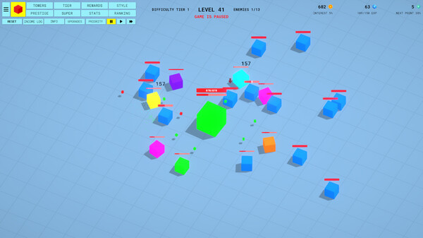 Игра Idle Towers, скриншот