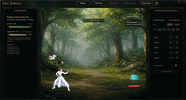 Игра Idle Xanxia, скриншот
