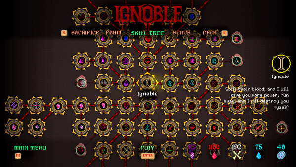 Игра IGNOBLE, скриншот
