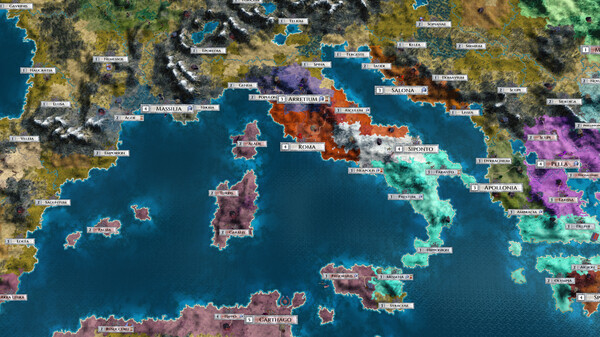 Игра Imperiums: Rome vs Carthage, скриншот