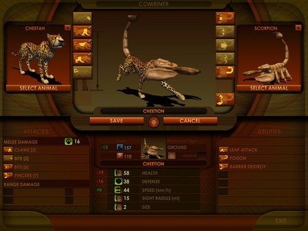 Игра Impossible Creatures, скриншот