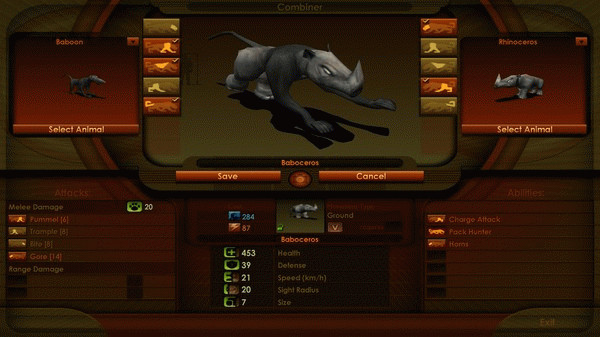 Игра Impossible Creatures, скриншот