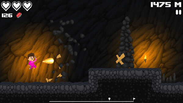 Игра Incaved Runner, скриншот